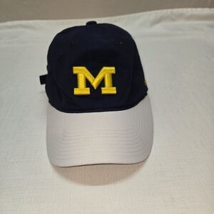 Adidas Michigan Wolverines Navy and Yellow Cap